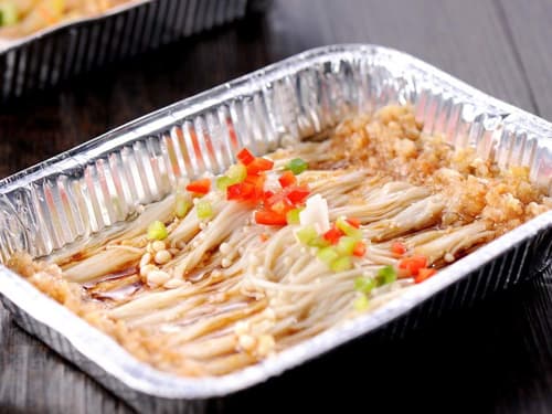 喀喇沁锡纸烤金针菇